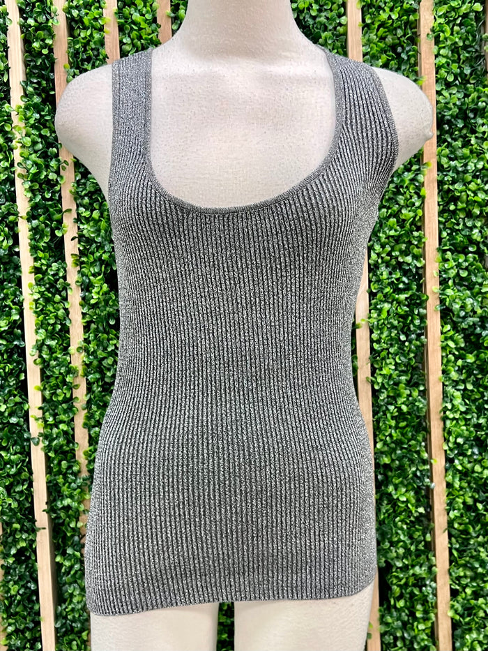 Lurex Racerback Tank Top