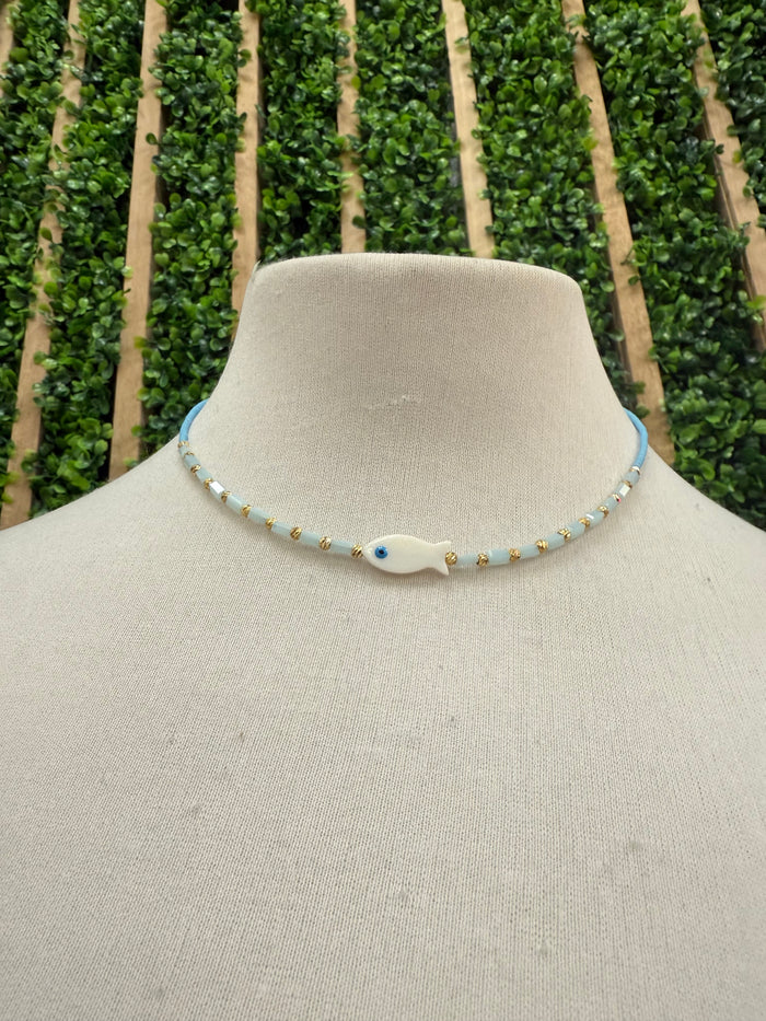 Greece Fish Eye Necklace