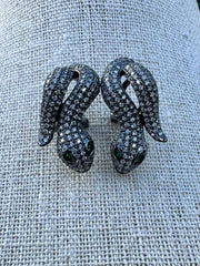 Exquisite Snake Clip Earrings