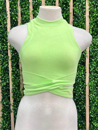 Cutout Waist Crop Tank