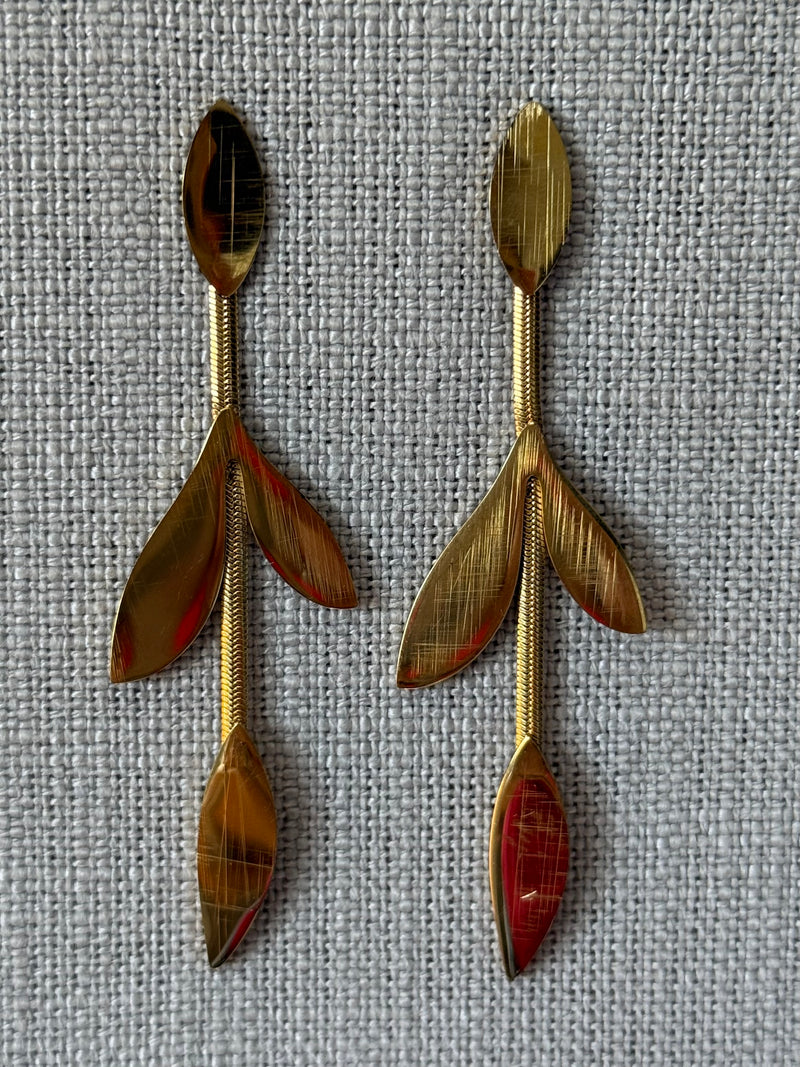 Multi Leaves Stainless Steel Earrings