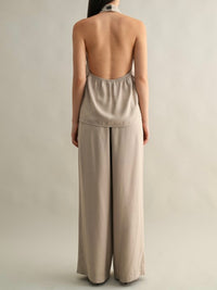 Taupe Wide Leg Pant
