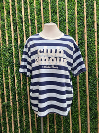Striped Lobster Graphic Tee