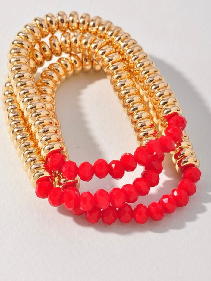 Pearl Beaded Bracelet Set