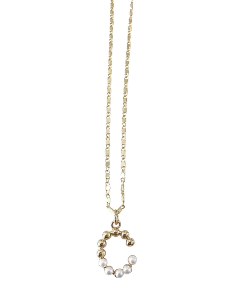 Kaleigh Pearl Initial / Mojogram Necklace