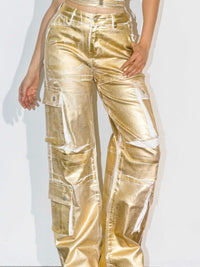 Gold Wash Cargo Denim