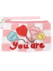 You Are Loved Beaded Small Bag