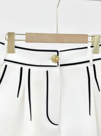 White Cartoon Graphic Shorts