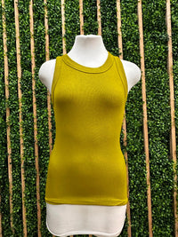 High Neck Ribbed Long Top