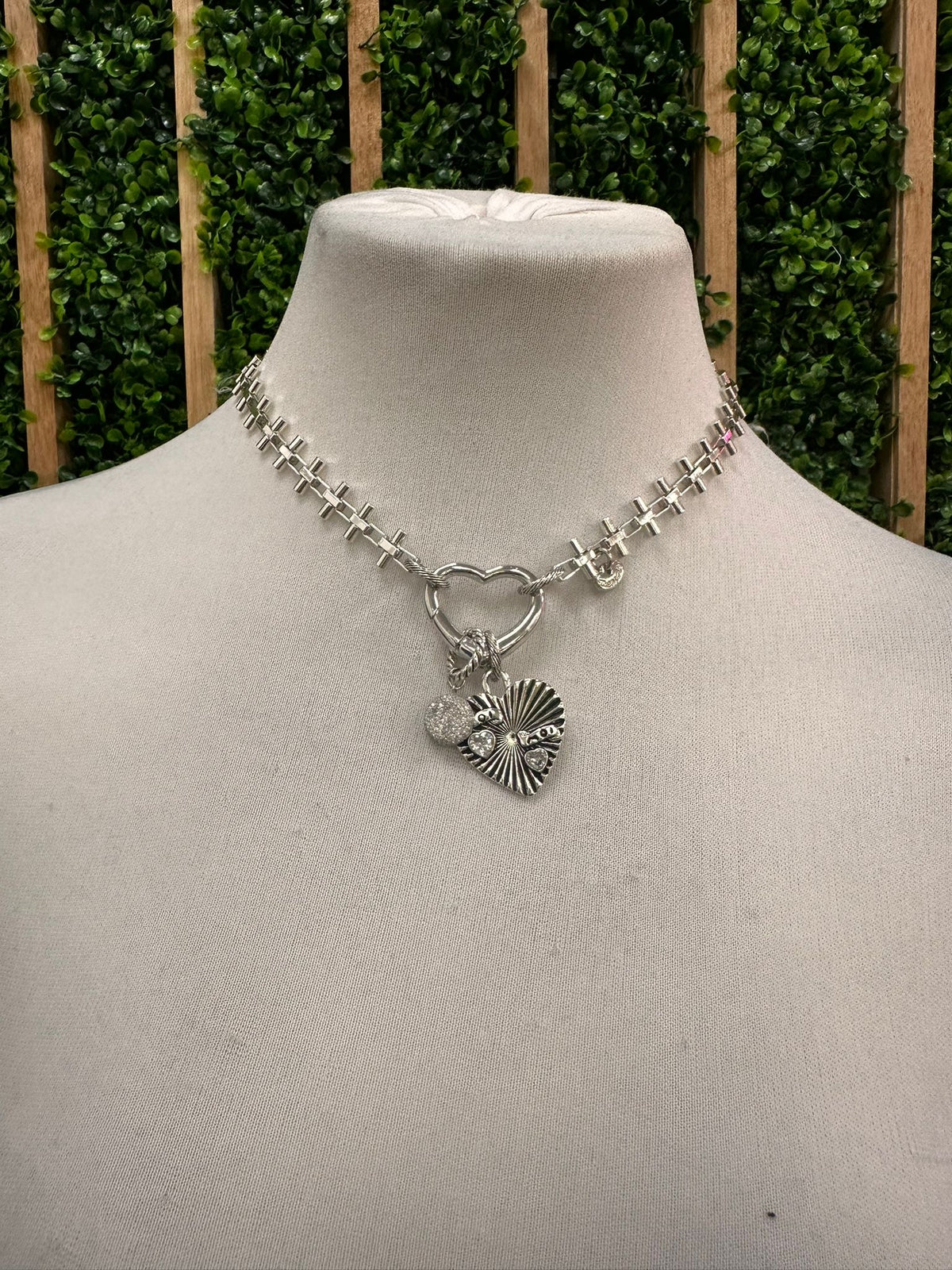 MR Pinned Heart Necklace