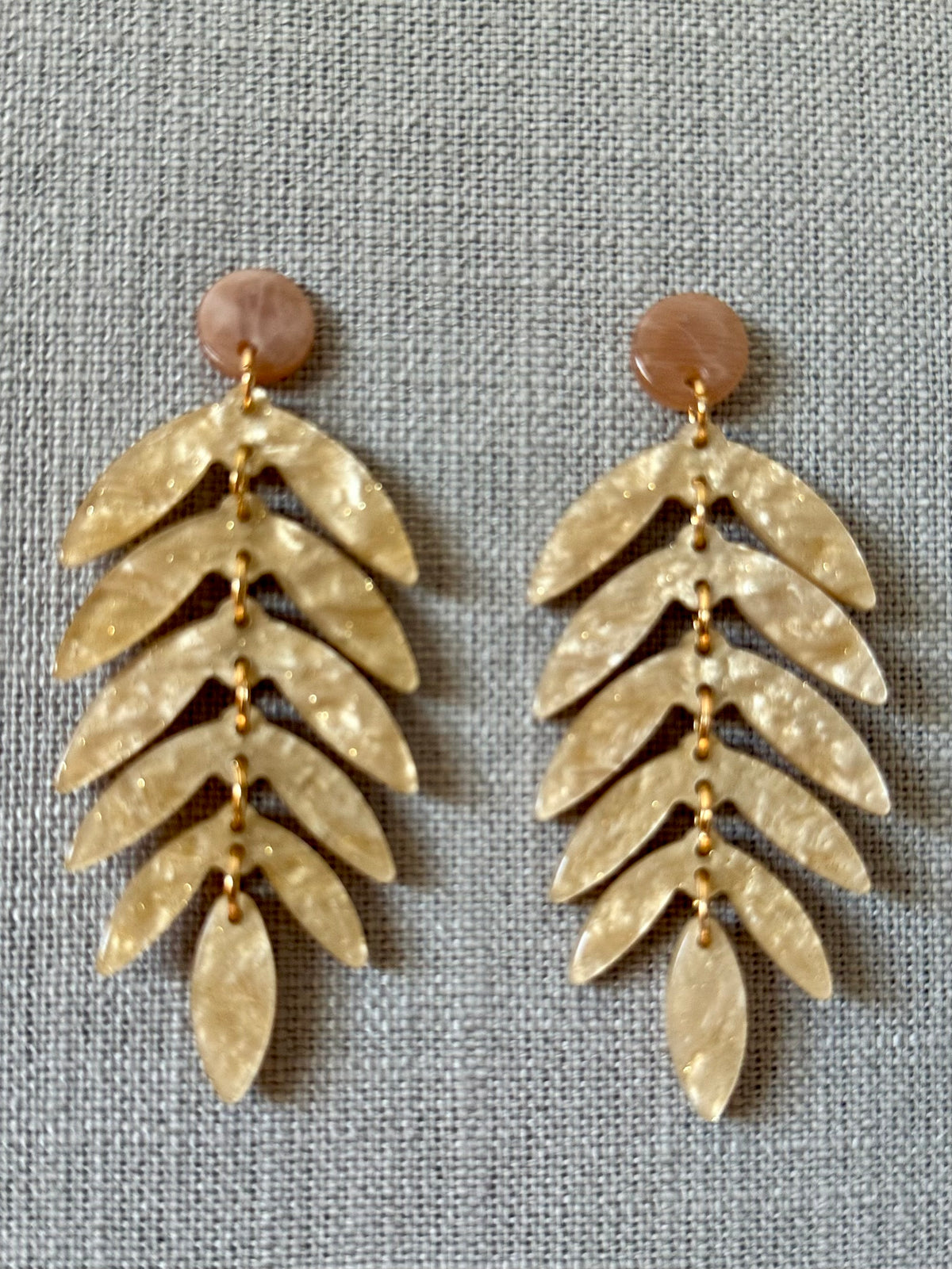 Acrylic Leaves Earrings