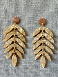 Acrylic Leaves Earrings