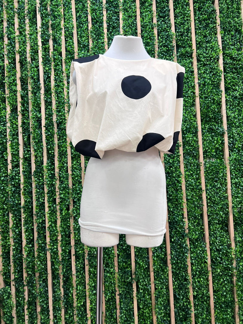 Polka Dot Bubble Top