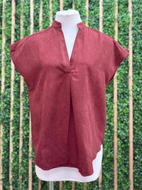 Soft Matte Drop Shoulder Blouse