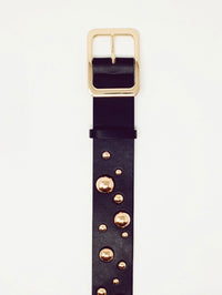 Black Gold Studded Belt