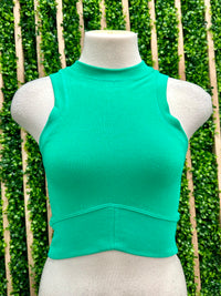 Curved Hem Crop Tank