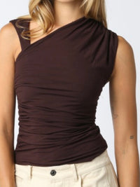 Asymmetrical Neckline Top