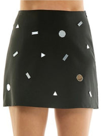 Black Mirror Embellished Short Skirt