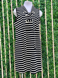 Comfy Stried Nautical Short Dress