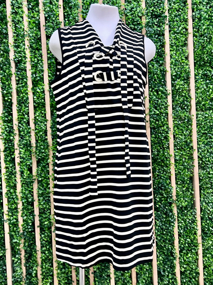 Comfy Stried Nautical Short Dress