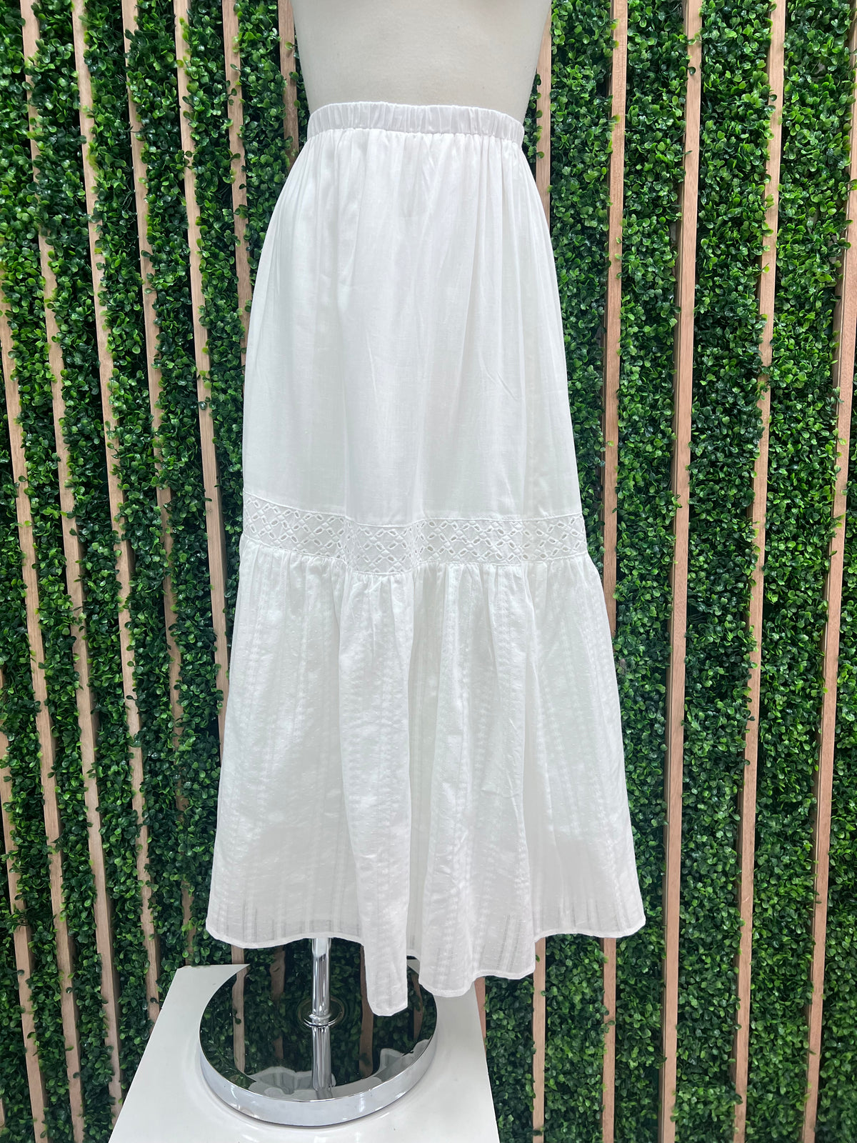 Lace Detail Maxi Skirt