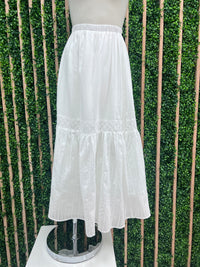 Lace Detail Maxi Skirt