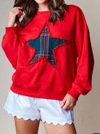 Plaid Star Sweater