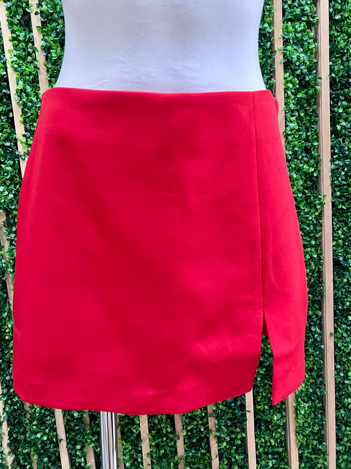 Side Slit Detail Skort