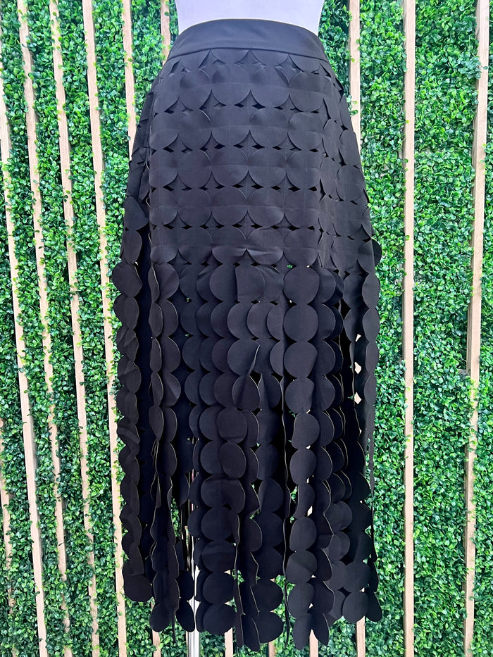 Beautiful Circle Fringe Midi Skirt