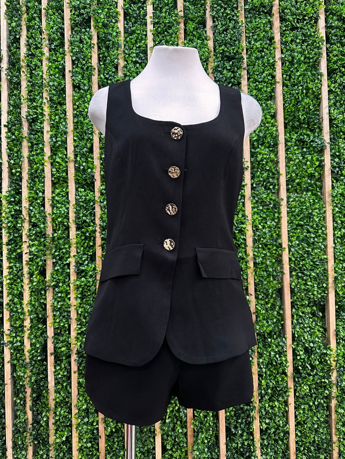 Beautiful Vest Suit Romper