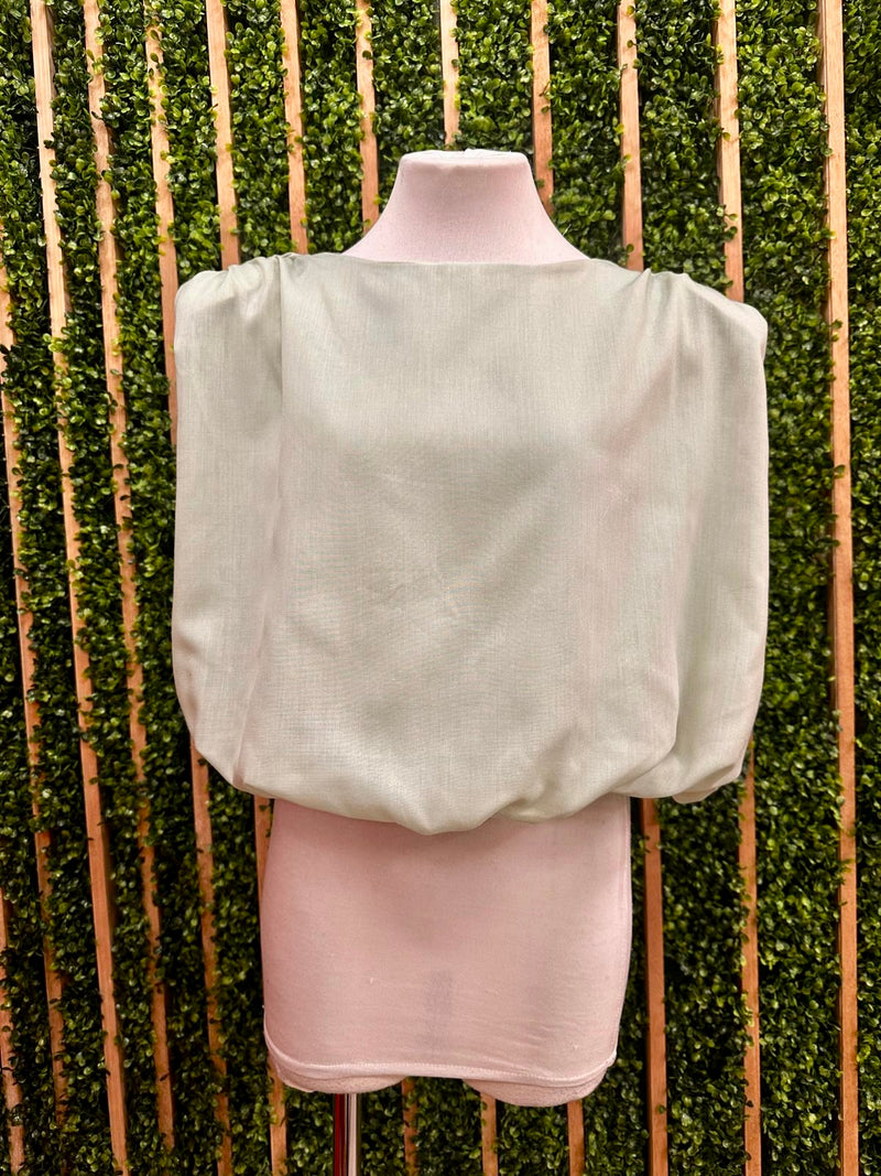 Sage Bubble Top