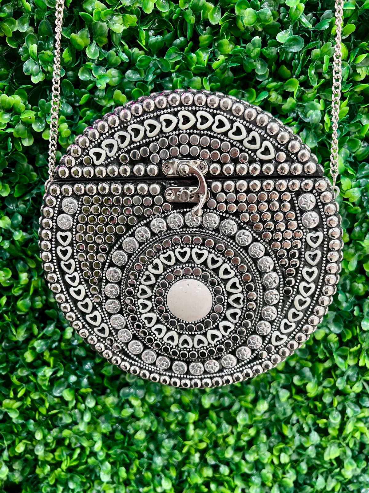 Elegant Boho Round Clutch