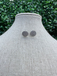 Stone Pave Stud Earrings