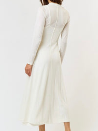 Beautiful Double Layered Long Sleeve Maxi Dress