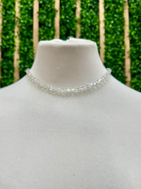 JH Small Crystal Cube Bead Necklace