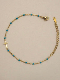 Stainless Steel Faith Cross Bracelet