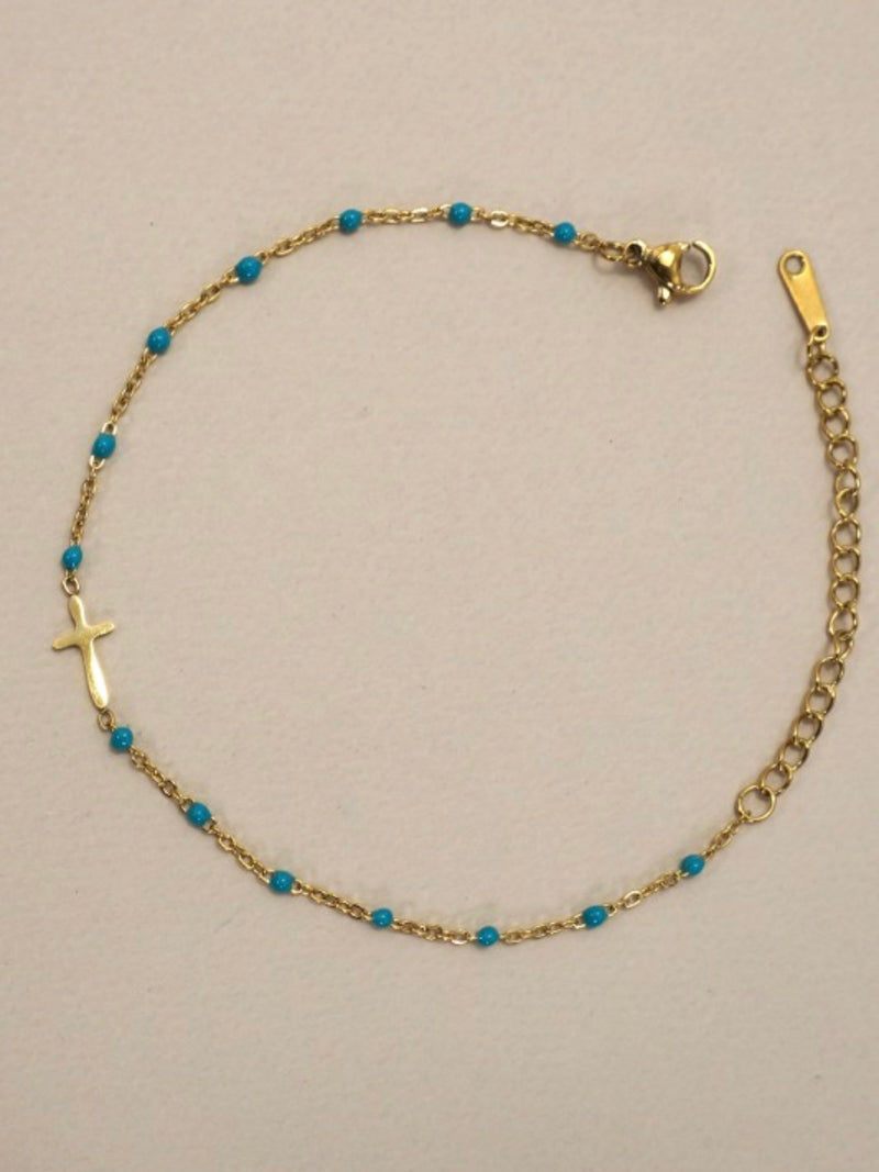 Stainless Steel Faith Cross Bracelet