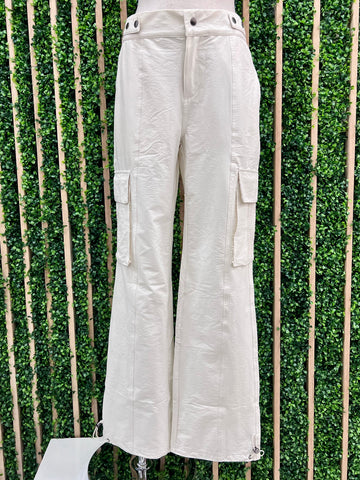 Pearl Trimmed Wide Leg Jeans