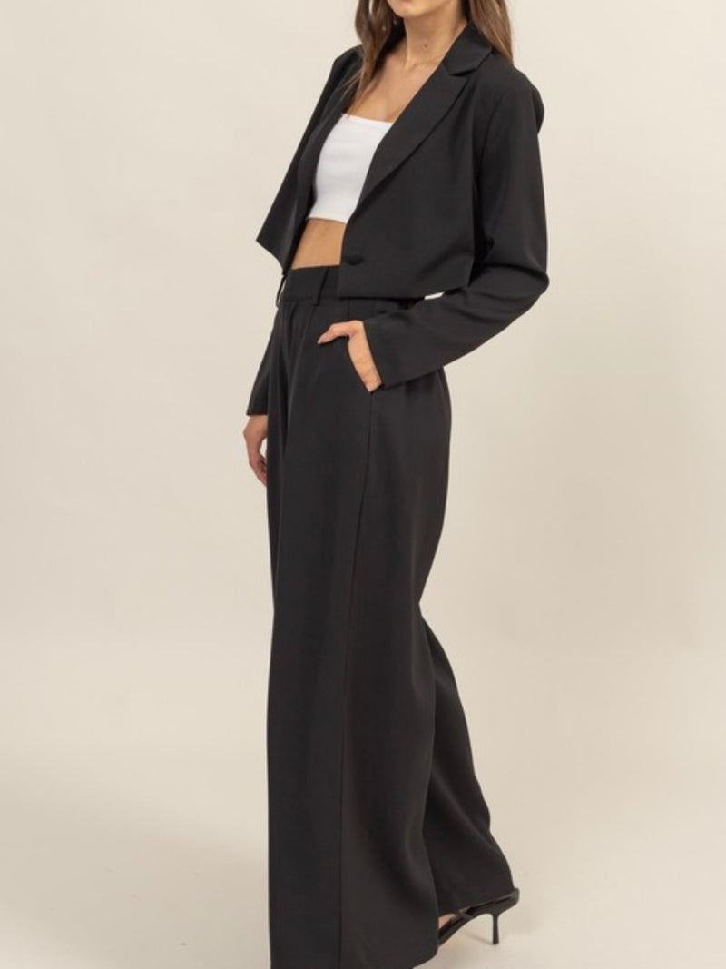 High Rise Wide Leg Pants