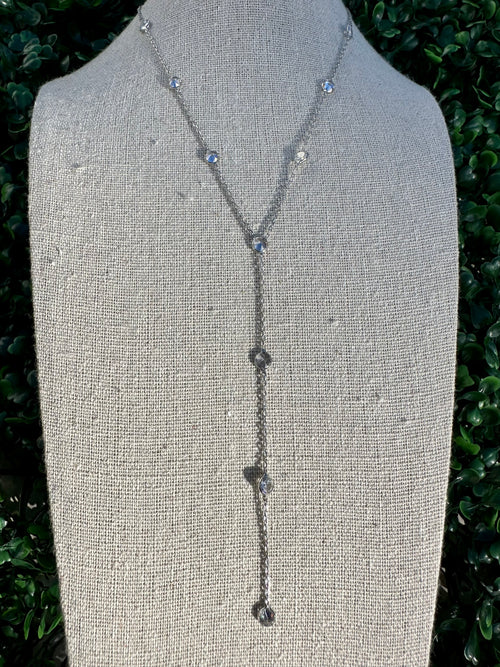 Crystal Lariat Necklace