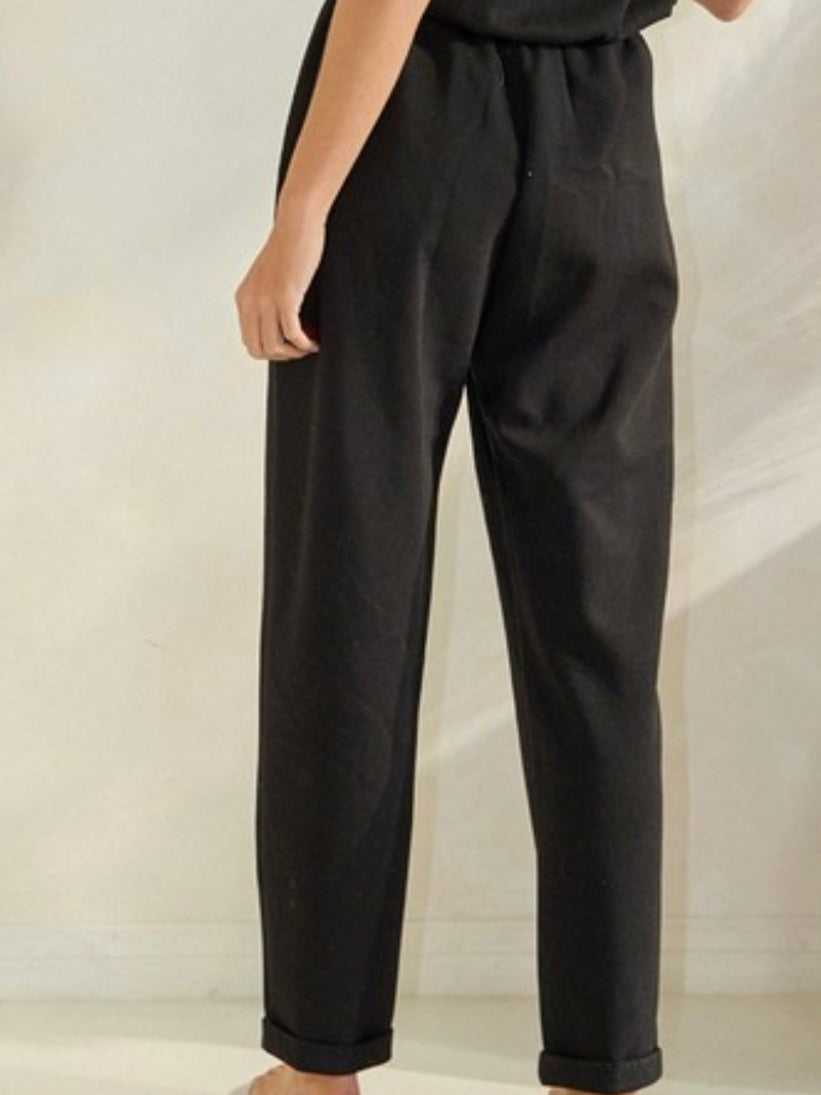 Black Modal Pencil Pant