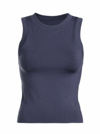 High Neck Sleeveless Basic Cami