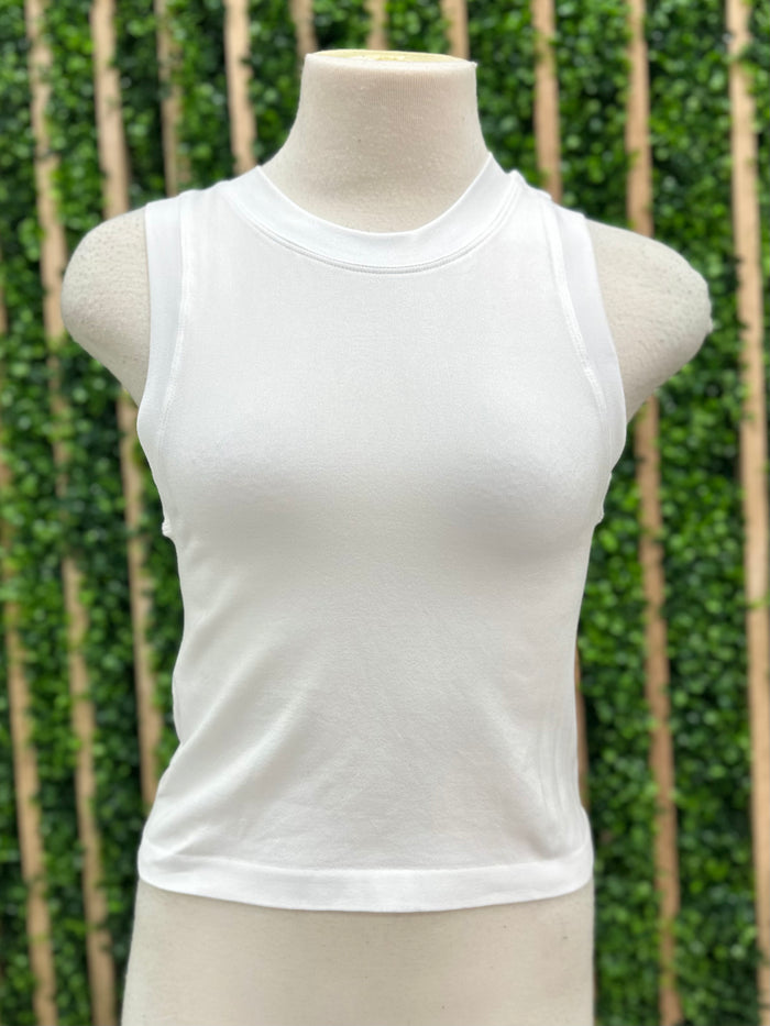 Cropped Seamless Muscle Tank
