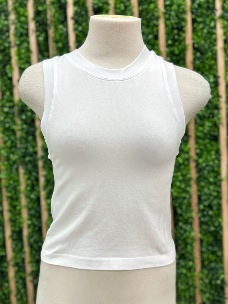 Cropped Seamless Muscle Tank