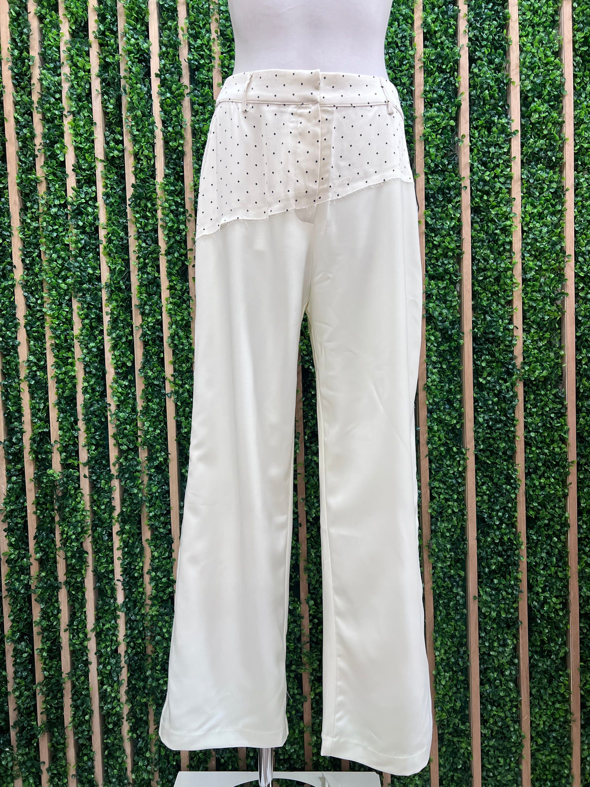 Contrast Polka Dot Trousers