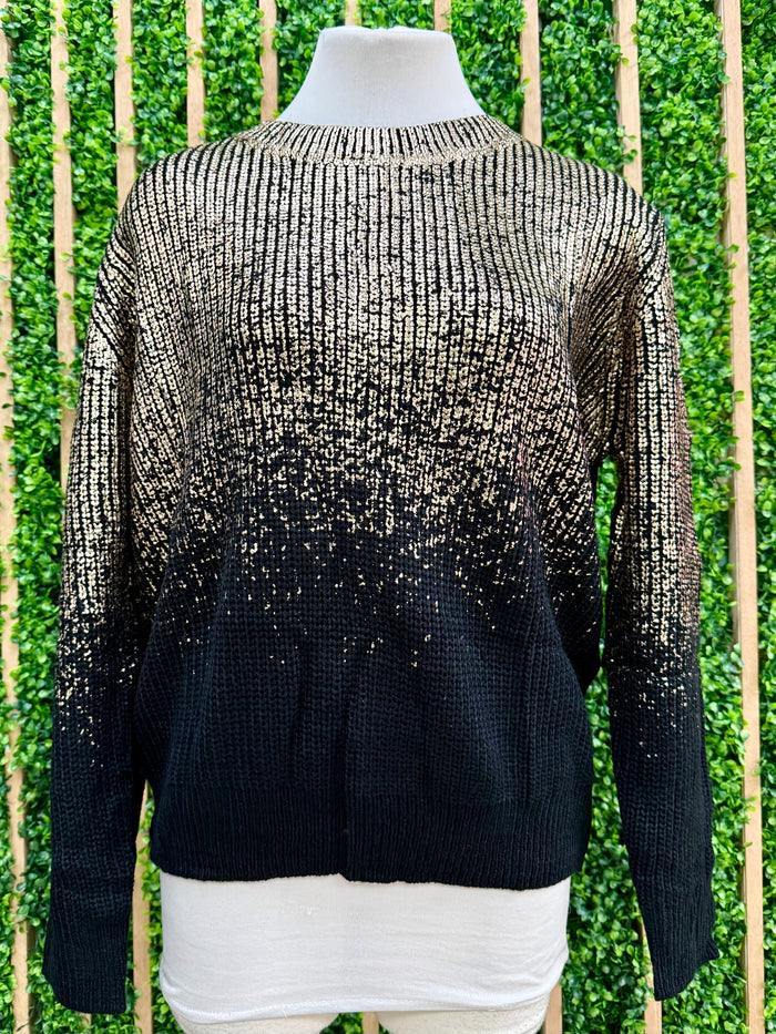 Black Gold Top Sweater