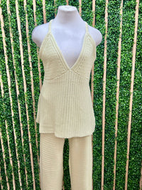 Natural Flared Knit Set