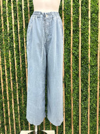 Self Tie Tencel Wide Leg Pant Set