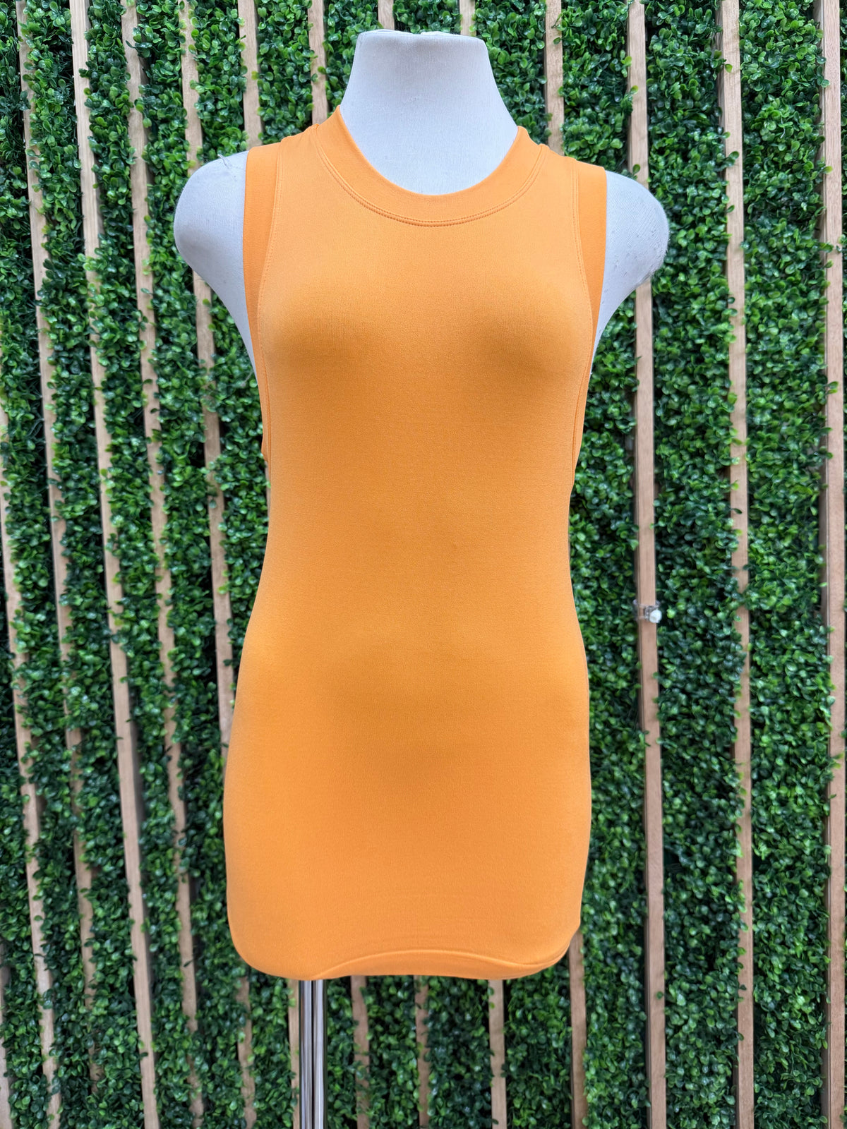 High Neck Sleeveless Basic Cami