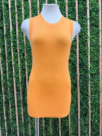 High Neck Sleeveless Basic Cami